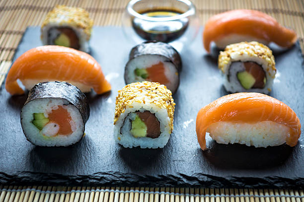 istock Japanese seafood sushi 504985598