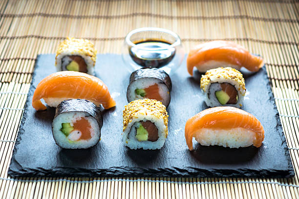 istock Japanese seafood sushi 504985826