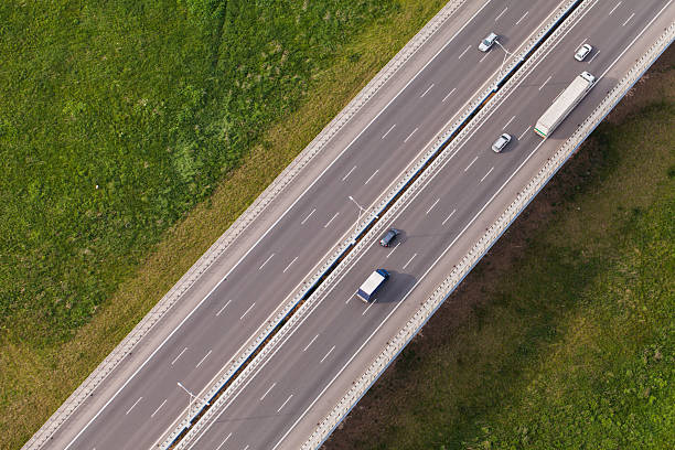 istock aerial view of highway 504986476