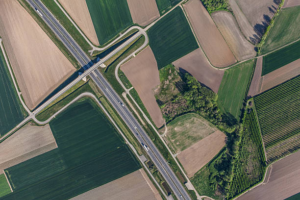 istock aerial view of highway 504986738
