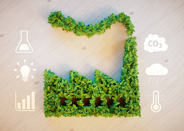 istock Green factory concept 504989536
