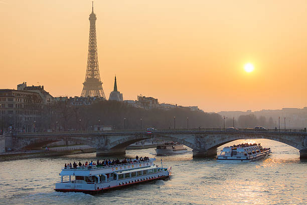 Paris, Cityscape with Eiffel Tower stock photo