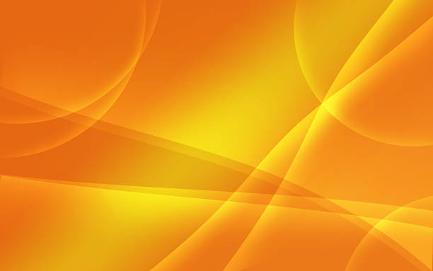 istock Orange tint abstract wavy background 504990530