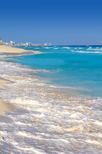 istock Cancun caribbean sea beach shore turquoise 504991376