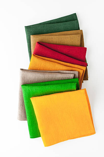istock Colorful napkins  on the white background  vertical 504991602