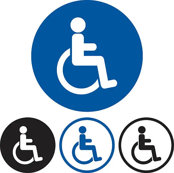 Vector illustration of Disabled Handicap Icon
