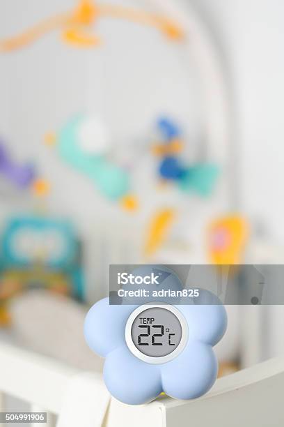Baby Room Temperature Monitor Stock Photo - Download Image Now - Baby -  Human Age, Bed - Furniture, Celsius - iStock