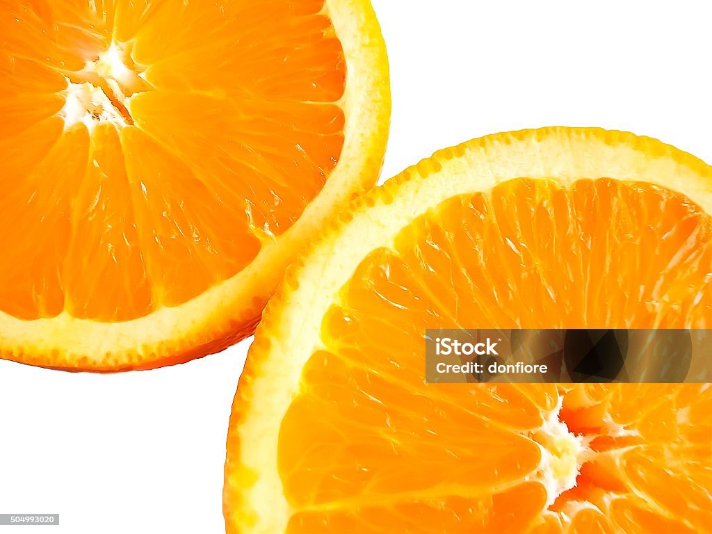 medical, closeup of two half oranges medical, close-up of two half oranges on white background Concepts Stock Photo