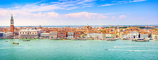 istock Venice panoramic aerial view, Piazza San Marco with Campanile an 504994492