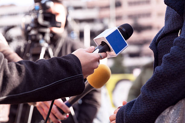 TV interview Media interview tv reporter photos stock pictures, royalty-free photos & images
