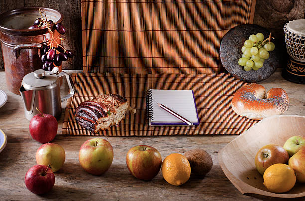 istock Healthy breakfast background with copy space. Diet concept. 505015788