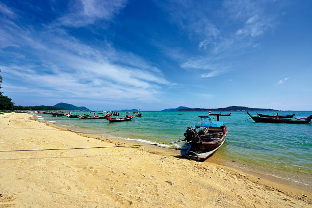 istock Long tail boats in the Beach 505017614