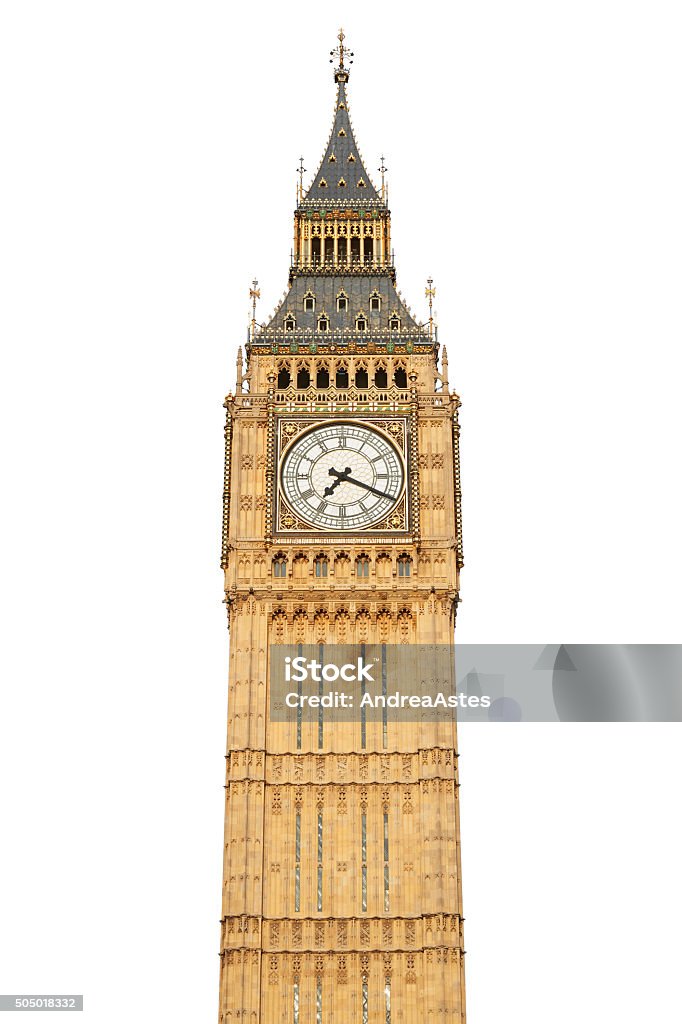 Big ben on white Big ben isolated on white, clipping path included Big Ben Stock Photo