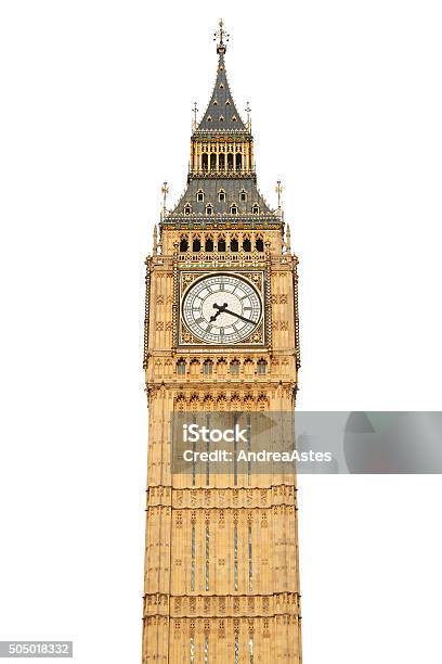 Big Ben On White Stock Photo - Download Image Now - Big Ben, Cut Out, White Background