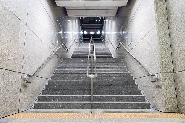 istock Down stairs in the tunnel. 505021216