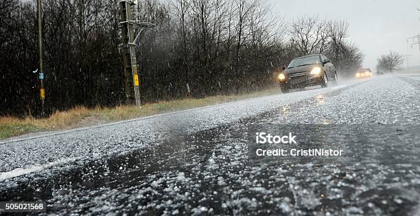 Hailstorm Stock Photo - Download Image Now - Hail, Hailstorm, Ice