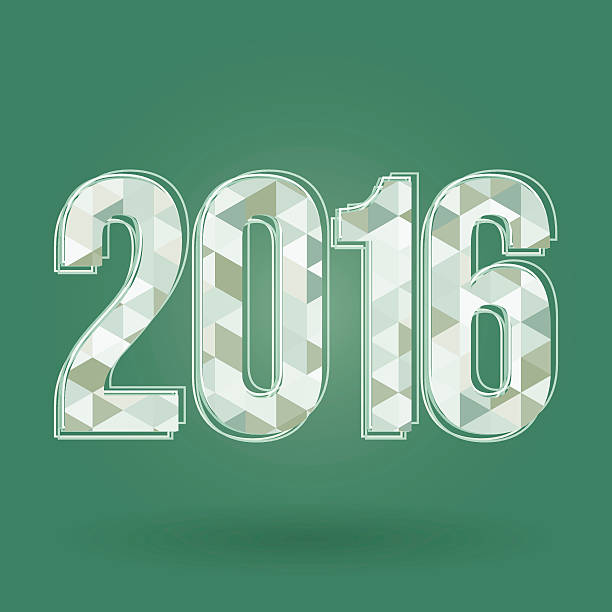 istock Vector label for the new 2016 mosaic of colored triangles 505021884