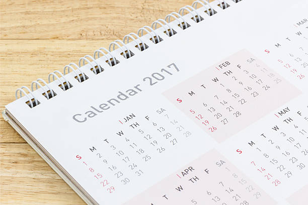 istock White paper desk spiral calendar 2017 505022348