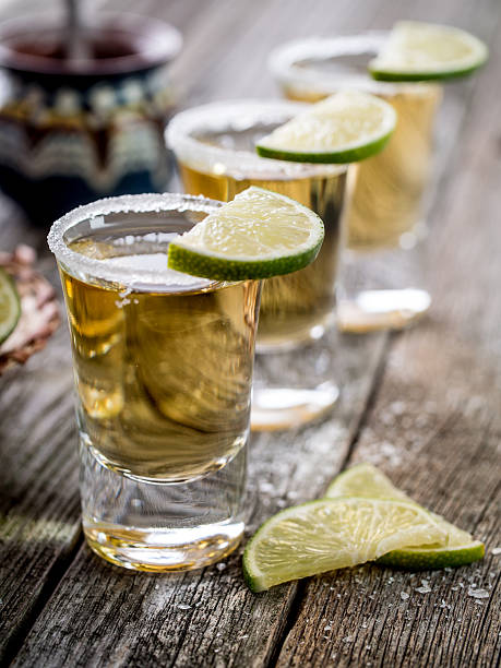istock Tequila shots with salt rim 505023378