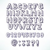 istock blue hand-drawn font 505024188