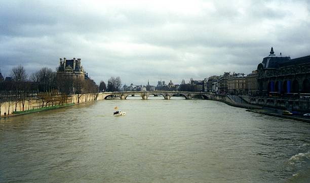 Seine in Paris The Seine river in Paris city center. musee dorsay stock pictures, royalty-free photos & images