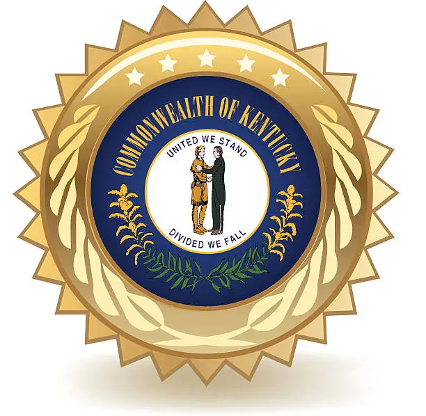 Vector illustration of Kentucky Badge