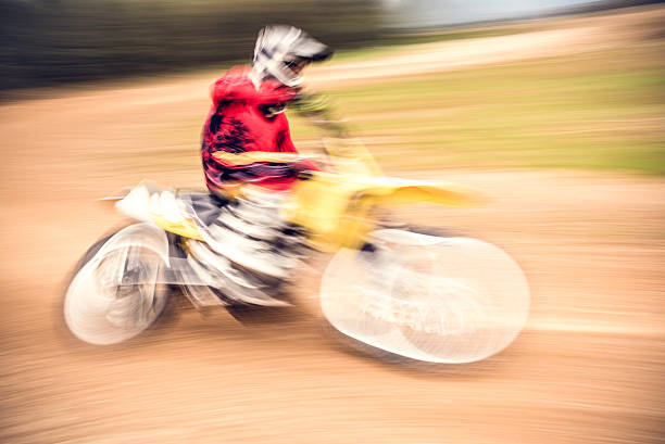 istock Blurred motocross racer 505028510
