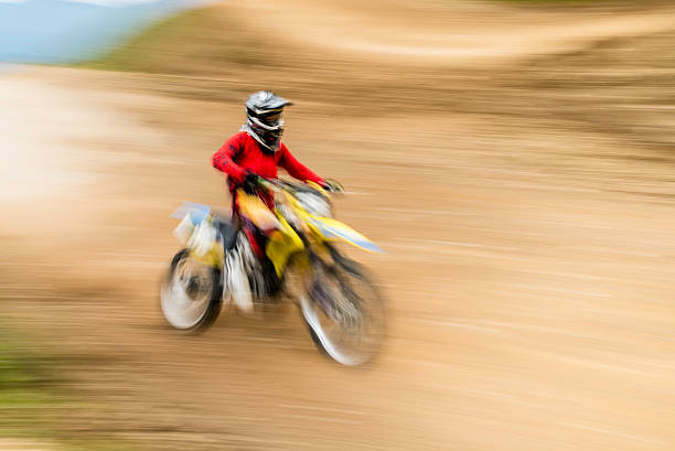 istock Blurred motocross racer 505028810