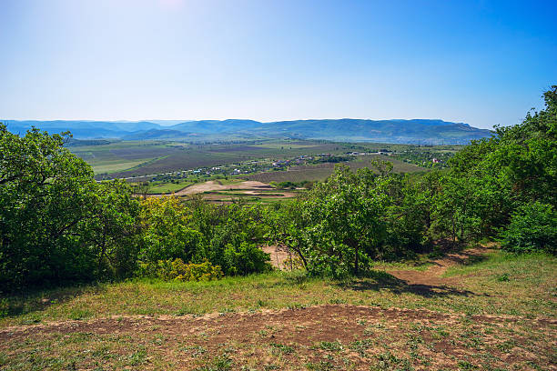 istock Mountain landscape view from  Sapun mountain 505028882