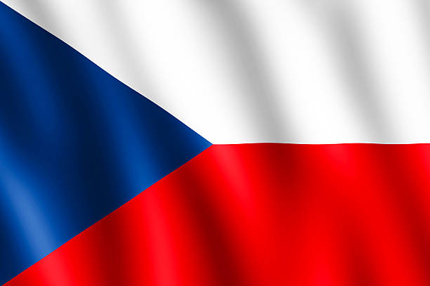 istock Flag of Czech waving in the wind 505029584