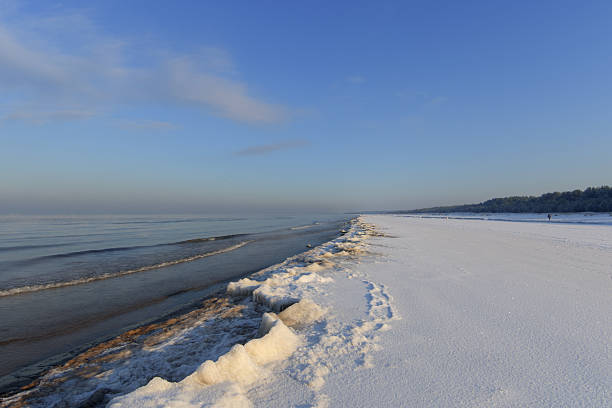 istock Ice and snow on Baltic sea shore in winter 505031036