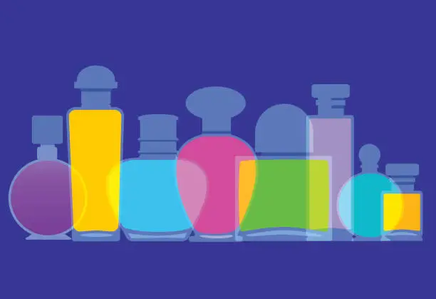 Vector illustration of Perfume Bottles