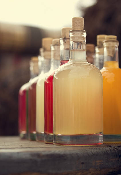 istock bottles with homemade alcohol 505032856