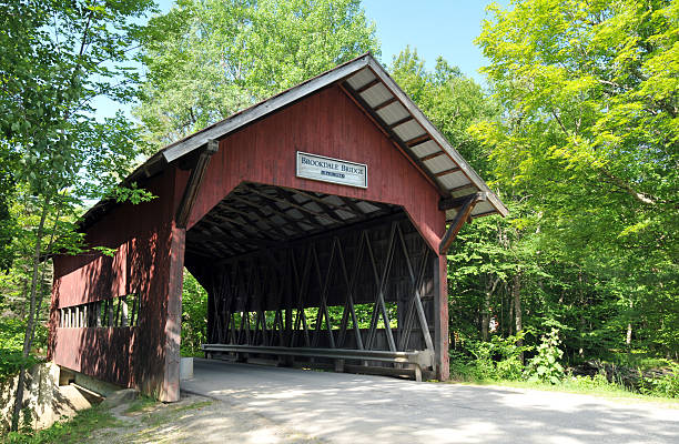 Brookdale Covered Bridge stock photo