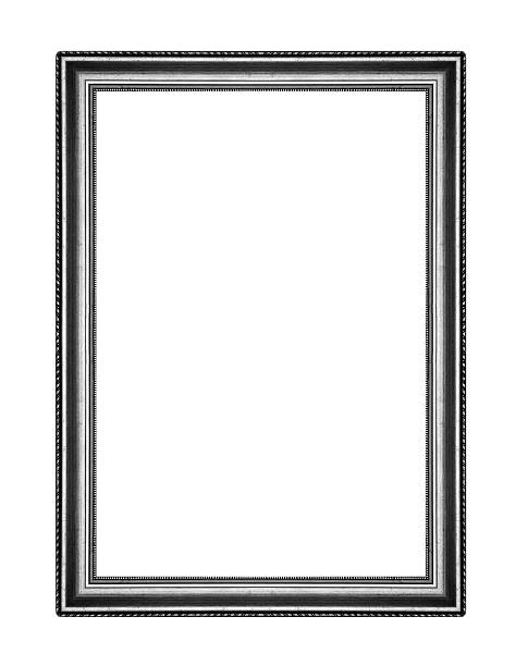 istock black picture frame .Isolated on white background 505046563
