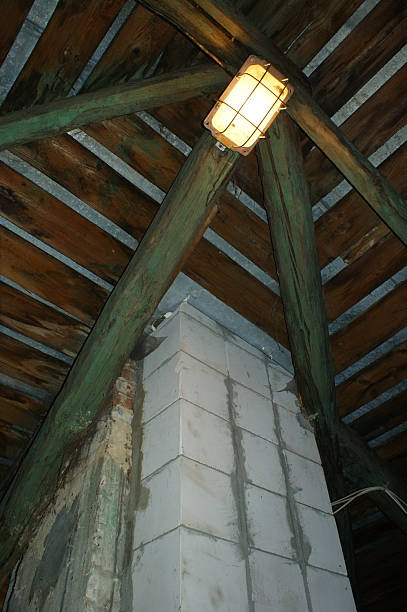 istock Old loft in an abandoned palace 505047259