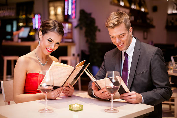 istock Attractive Couple in a restaurant 505048975