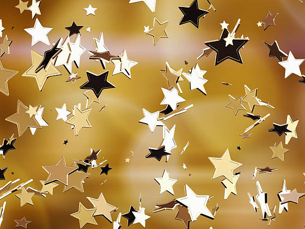 Golden stars. Golden stars. internet fame stock pictures, royalty-free photos & images