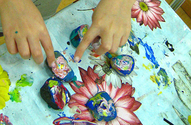 istock children draw on the stones 505052049