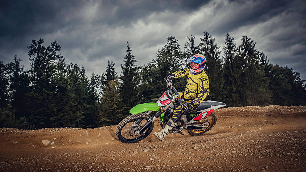 istock Motocross racer 505057220