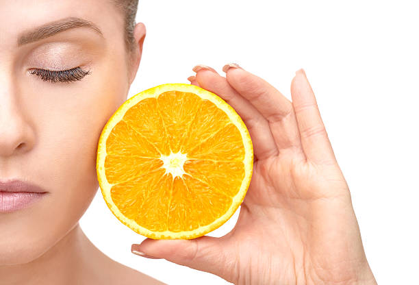 juicy orange and healthy lifestyle