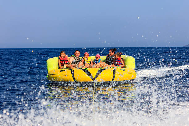 istock Family ride on the sea 505061884