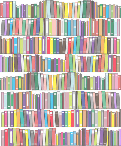 фон с книги. - book book spine library bookstore stock illustrations