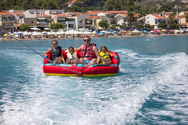 istock Family ride on the sea 505062286