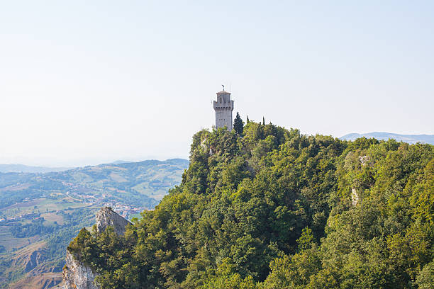 istock Tower on top of the mountain. 505066036