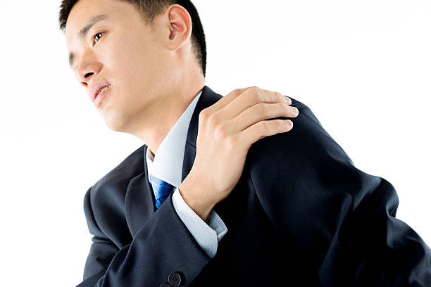 istock Businessman with shoulder pain 505066518