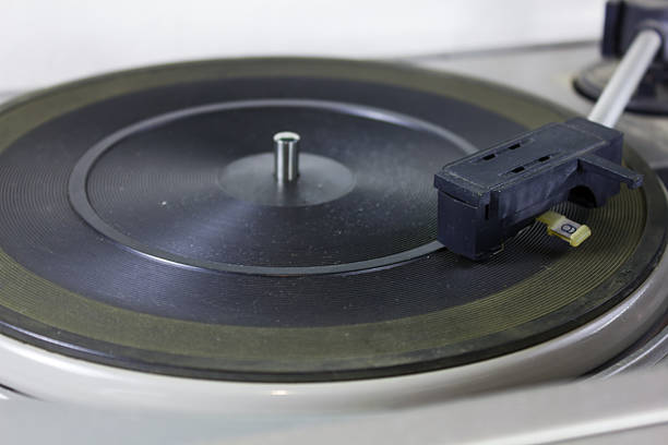 istock Old retro Grammofon is very close 505067436