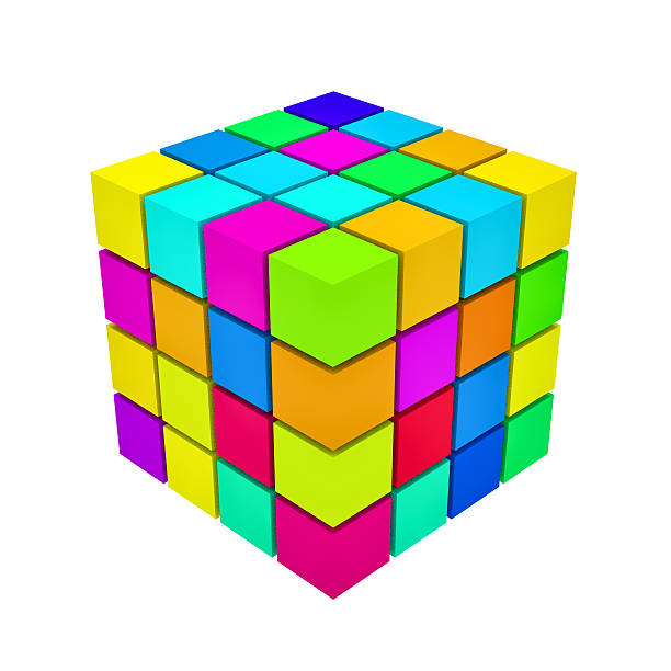 Colorful Cubes stock photo
