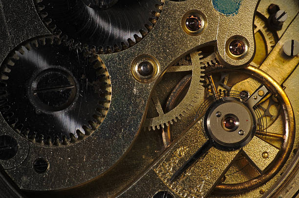 istock Antique watch mechanism 505068884