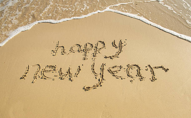 istock new year message on the sand beach 505069488
